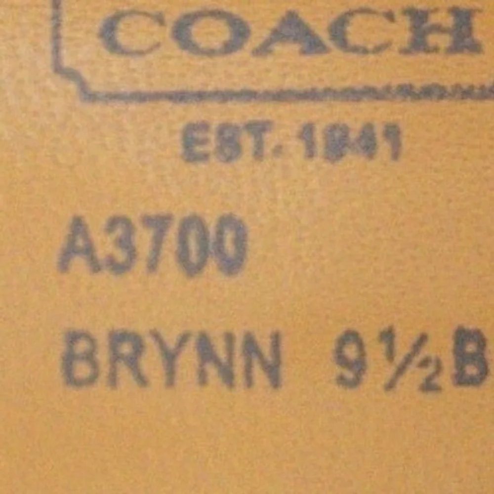 COACH Brynn Heels Tan and Brown Leather Platform Heels  | 9.5